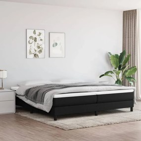 fekete szövet ágykeret matrac nélkül 200 x 200 cm