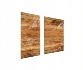 Üveg Védőlap Deszka 75x52 Fa Edzett Üveg