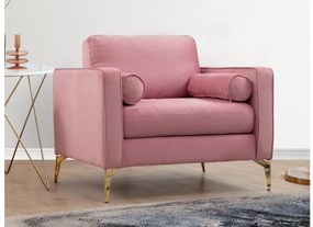 Design fotel Jarmaine régi rózsaszín