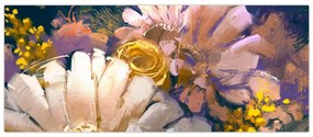 Virágok képe (120x50 cm)