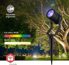 Nedis ZBLOS10RGBW3-SZETT 3x LED RGBW Dimmelhető kültéri lámpa LED/3W/230V IP65 Wi-Fi Tuya