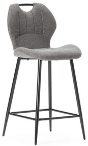 Szürke bárszék szett 2 db-os (ülésmagasság 65 cm) Muli – Marckeric