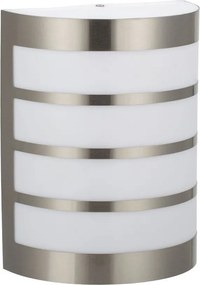 PREZENT 61005 TOLEDO Modern Kültéri Fali Lámpa Opál, Ezüst E27 IP44