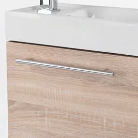 Fantastic fürdőszoba bútor Melanie tükörrel, sonoma tölgy színben