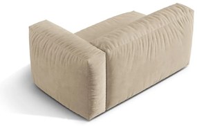 Bézs bársony kanapé modul (jobb oldali) Martina – Micadoni