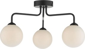 DAR LIGHTING FEY0322-02 FEYA Mennyezeti Csillár Fekete, Opál G9 IP20