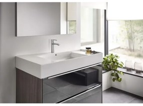 Roca A5A3296C00 - Mosdócsaptelep + NAIA leeresztő, 16,7 cm, fényes króm