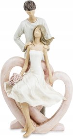 Figura Szerelmes Pár Ő és Ő Szív Dekoráció Ajándék