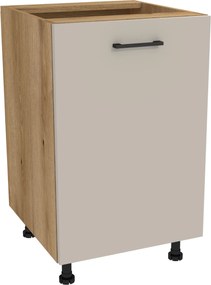 Konyhaszekrény alsó 50 Capri korpusz tölgy Evoke front kasmír matt