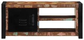 TV szekrény 80x30x35 cm tömörfa, újrahasznosított fa