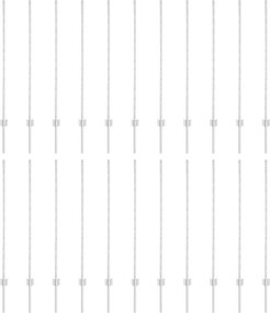 vidaXL Kerítésoszlop 22 pcs Ezüst 160 cm Acél