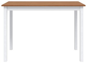 Fából Készült Asztal 4 Fából Készült Székkel / étkező garnitúra Barna