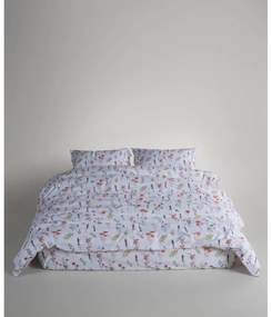 Fehér egyszemélyes renforcé pamut ágyneműhuzat 140x200 cm Floral Dance Autumn – Mila Home Luxury