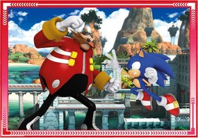 Sonic a sündisznó Save the Day 4 az 1-ben puzzle Clementoni