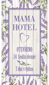 Bohemia Gifts Mama hotel dekoratív kép, 20 x 40 cm