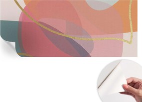 Design fali fotótapéta öntapadós Színes formák 250x104 cm