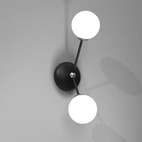 Fali lámpa JOY 2xE14/40W/230V fekete/fényezett króm