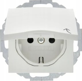 Hager Berker B.x Schuko aljzat fedéllel fehér fényes 47441909