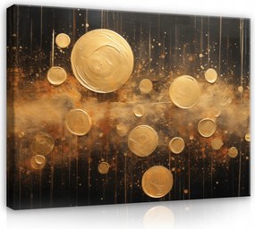 Vászonkép Absztrakt Arany Fekete Hálószoba Nappali Vászon Fal 40x30