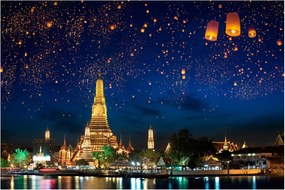Kép - A boldogság lámpásai, Bangkok (90x60 cm)