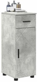 Fürdőszoba Székény fiókkal Beton szürke 30 x 35 x 80 cm Faanyag