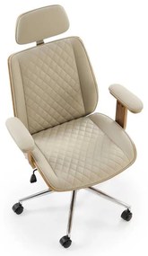 Gettysburg irodai szék, bézs / dió