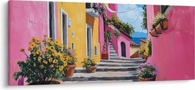 Kép - Rózsaszín sikátor (120x50 cm)