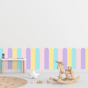 PIPPER. Textil öntapadó tapéta - Boltív - Pasztell szín 3 Méret: 100cm