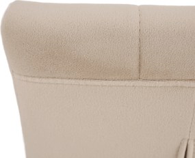 Étkezőszék, bézs Dulux Velvet szövet/króm, SALOMA NEW