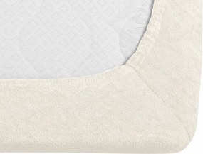 Frottír gumis lepedő EXCLUSIVE világos krém színű 180 x 200 cm