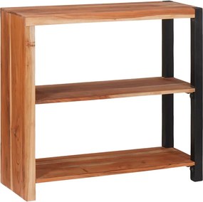 vidaXL Könyvespolc Barna 80 x 30 x 75 cm Tömör Akácfa