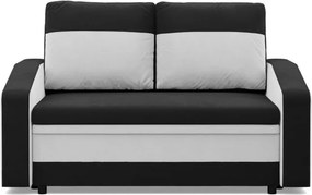 Hewlet kanapé, szövet anyag, fekete - fehér