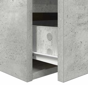 betonszürke falra szerelhető éjjeliszekrény 38x34x40 cm
