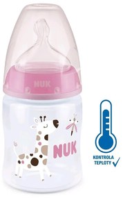 Baba cumisüveg NUK First Choice Temperature Control 150 ml pink