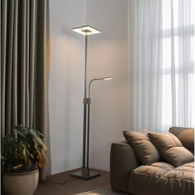 Eglo 33182 -LED Dimmelhető állólámpa SOLANO 1xLED/26W/230V+1xLED/3,2W króm