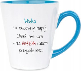 Latte Bögre 350ml Kék Ajándék Vodka Csodálatos Ital Különböző