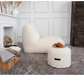 Barna buklé babzsákfotel Mini – SLOWDOWN