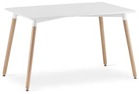 Étkezőasztal ADRIA 120x80 cm - tölgy/fehér