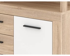 Komód RUNA sonoma tölgy/fehér