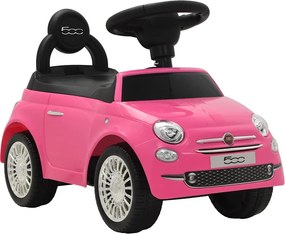 vidaXL rózsaszín ráülős Fiat 500 játékautó