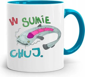 Vicces Kék Bögre Összesen Ch*j fényképes nyomattal