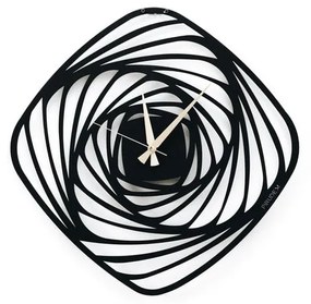 Girdap fekete fém falióra, ⌀ 50 cm