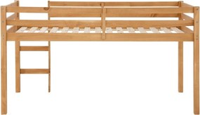 Natúr színű magasított borovi fenyő gyerekágy 90x200 cm Alpi – Støraa