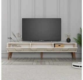TV asztal/szekrény Bipemu 3 (krém + dió) . 1095684