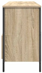 sonoma tölgy fürdőszobai mosdószekrény fiókokkal 90x34,5x60 cm