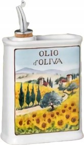 Oliera Fiore Girasoli 250 ml Kerámia Olívaolaj palack, Olaszország