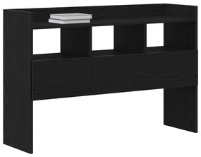 Oldalszekrény Fekete Tölgy 105x30x70 cm Műanyag Fa