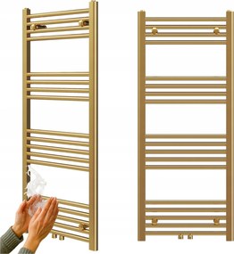 Fürdőszobai radiátor modern létra Arany 120x50 cm Raven