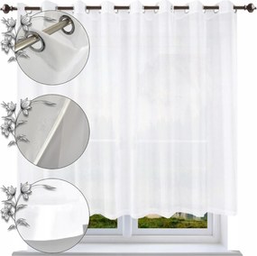 Kész függöny karikákkal 170x400 szegély sima függöny voile függönykarikák