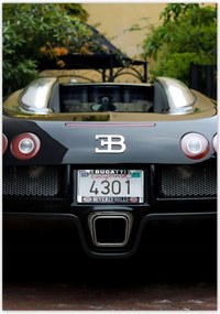 Poszterek 70x100 Sárga Bugatti